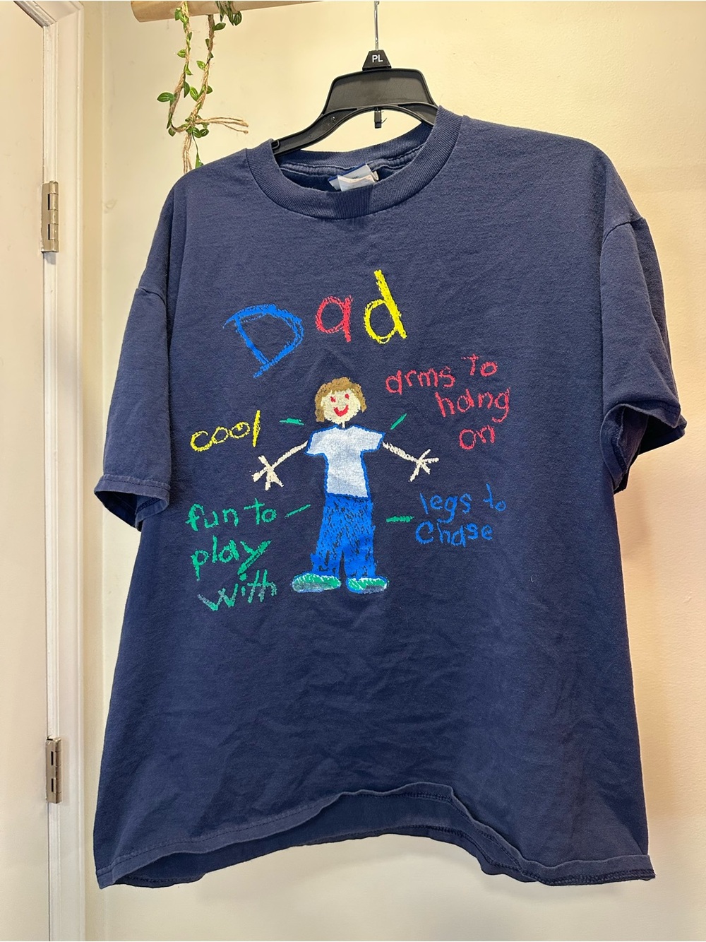 Late 90’s / Y2K Dad Stick Figure Novelty T-Shirt
